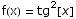 f(x) =  tg^2[x]