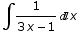 ∫1/(3 x - 1) x